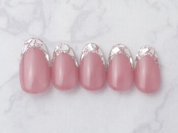 イエナネイル 都立大学(Yena Nail)/ガラスフレンチ/ホログラム