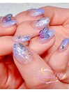 【グラデーション】透け艶ラメ