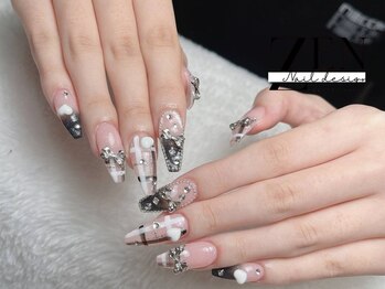 ゼン ネイル デザイン 池袋(ZEN NAIL DESIGN)/長さだしやり放題×つけ放題