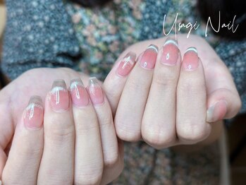 ウサギネイル 新大久保店(usagi nail)/マグネットフレンチ秋可愛い