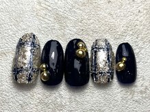 レイネイル レイエステティック 岐阜茜部店(RAY NAIL & RAY ESTHETIC)/ツイードチェックネイル