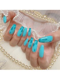 とろーり水滴ネイル