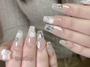 ダークハニー 原宿店(Dark Honey)/クリスマス/冬ネイル/レース
