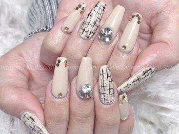 ダイアモンドネイルスタジオ 新宿店(Diamond Nail Studio)/チップ長さだしデザイン10 本