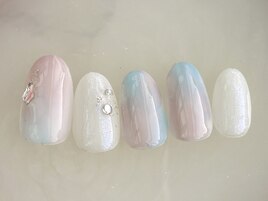 ピンクニュアンスネイル
