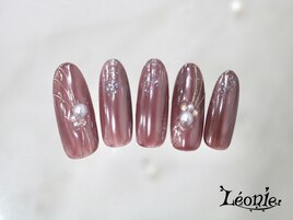 ホワイトオーロラアートネイル