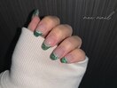 グリーンフレンチnail