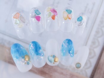 モアニ ヒロオ 渋谷店(MOANI Hiroo)/爽やかビーチネイル!