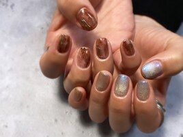 アシメニュアンスネイル