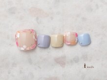 アイネイルズ 横浜EAST店(I-nails)/フラワーフットネイル