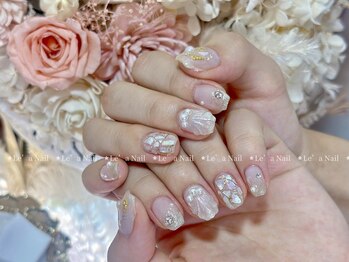 レアネイル 渋谷店(Le’a nail)/夏ネイル☆シェールの埋め尽くし