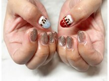 手書きのネイル、持ち込み画像OK。3Dパーツは事前に問い合わせを