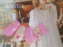 アグニークリッシェ(Agunik Riche)/【押し花ネイル】