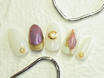 グリッター(GLITTER)/ホワイト×パープル