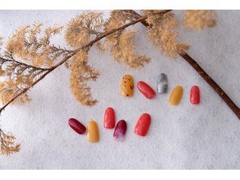 ツメトトノウ/2022四季_秋ネイル-霜始降-