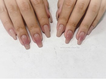 じんわりチークネイル