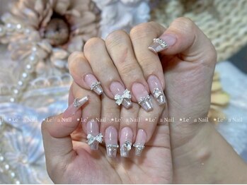 レアネイル 渋谷店(Le’a nail)/ミラーフレンチ☆