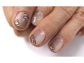 バレンタインネイル