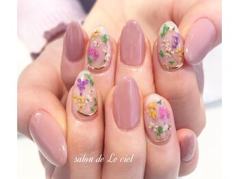 サロン ドゥ ル シエル(salon de Le ciel)/押し花*ドライフラワーnail