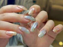 クリア 広尾 恵比寿(CLEAR)/ゴールドミラーアートネイル