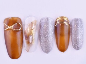 フォア ネイル(FOI NAIL)/クリアブラウンネイル