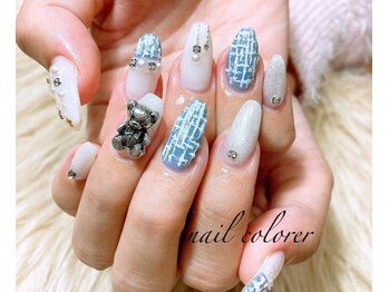 クロレ(colorer)/ツイードネイル