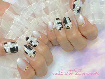 ネイルアート ジマー/90minart/パラジェル/韓国リボン