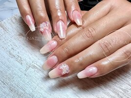 初回オフ無料チークネイル