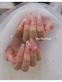 ピンクバタフライジュエリー
