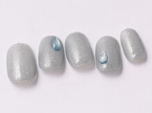 アイ ネイルズ 天神店(I nails)/うるうるブルーラメ　¥6500