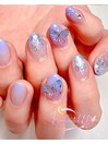 【グラデーション】透け艶ラメ