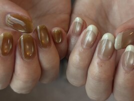 ジェルネイル　ニュアンス　新宿