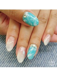 大理石ネイル