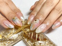 サロンドフォーエイチ(salon de 4H)/夏といえば人魚の鱗ネイル！