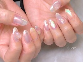オーロラうるうるネイル☆