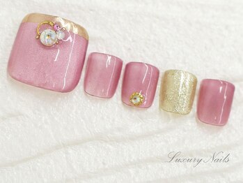 ラグジュアリーネイルズ オオミヤ(Luxury Nails Omiya)/ピンク*マグネットネイル