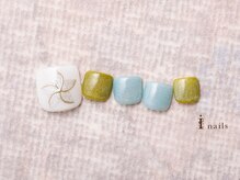 アイネイルズ 横浜EAST店(I-nails)/フラワーフットネイル