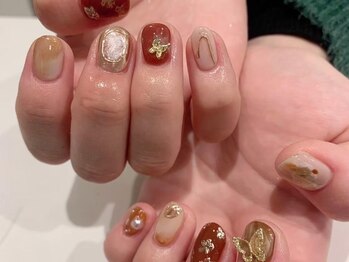 ネイル 黄色 ロングネイル