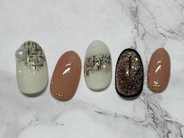 【初回オフ無料】ツイードネイル