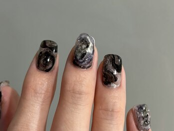 フォルクネイル(:volk nail)/ブラックニュアンス