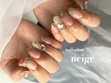 ネージュ(neige)/韓国ネイル　ピンクキラキラ