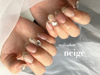 ネージュ(neige)/韓国ネイル　ピンクキラキラ