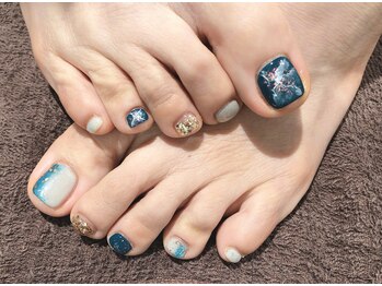 ネイルサロン マハロ 横浜四季の森フォレオ店(Nail Salon Mahalo)/欲張りフットネイル