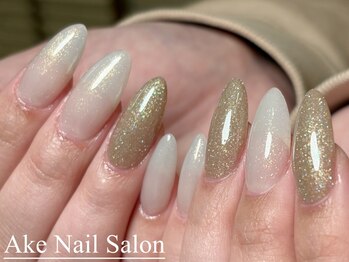 アケネイル 錦糸町店(Ake Nail)の写真/錦糸町5分◆まるで自爪がそのまま伸びたような仕上がり☆自然な長さ出しで深爪・短い爪もスラっと美しく♪