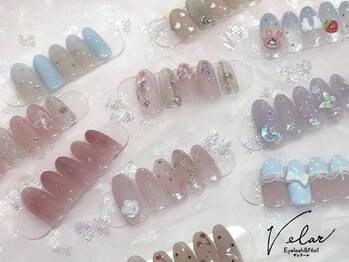 アイラッシュアンドネイル ヴェラール(Velar)の写真/キレイめやニュアンスなど、定額サンプルが豊富!デザインにお悩みの方も、やりたいデザインが見つかる♪