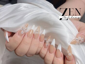 ゼン ネイル デザイン 池袋(ZEN NAIL DESIGN)/長さだしやり放題×つけ放題