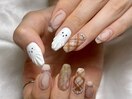 ハロウィンのワンホンネイル