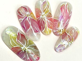 赤み上品フラワー