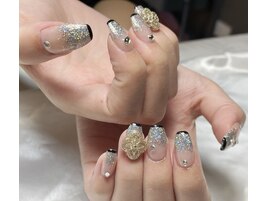 ラメグラ×スキニーフレンチ