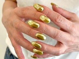オシャレゴールドミラーネイル☆